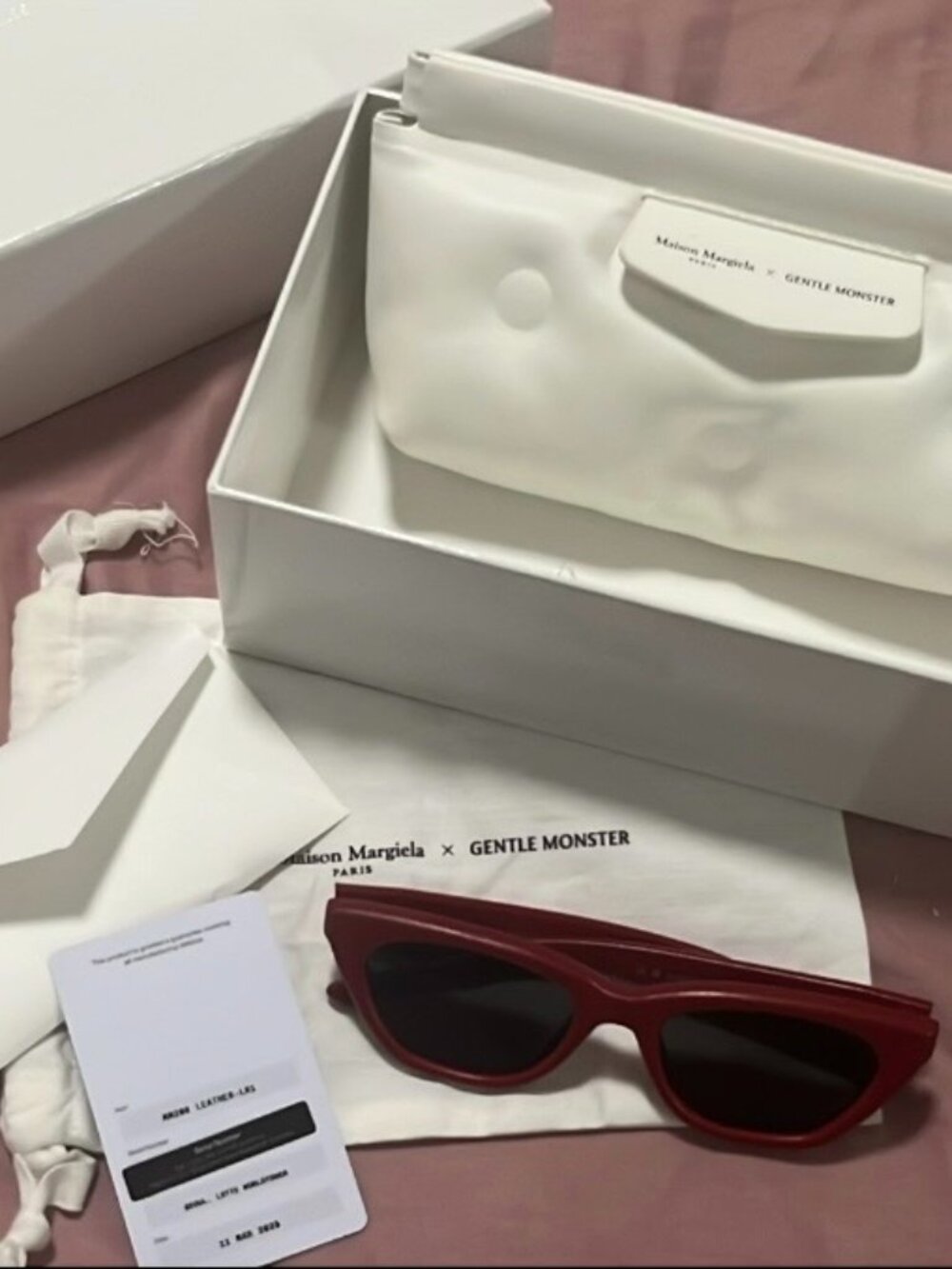 maison margiela x gentle monster MM208 Leather LR1 Sunglasses